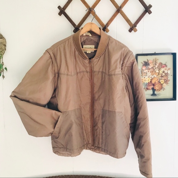 Vintage Zip Off Sleeve Bomber Jacket - Picture 4 of 8